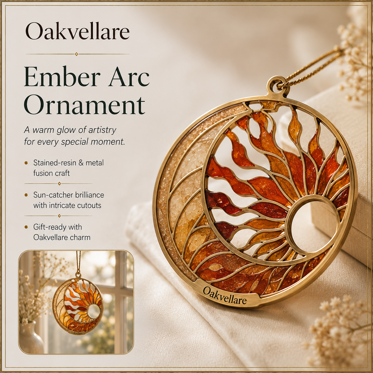 Oakvellare™ Ember Arc Ornament