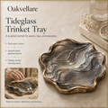 Oakvellare™ Tideglass Sculpted Trinket Tray