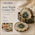 Oakvellare™ Auric Ripple Decorative Coaster Set